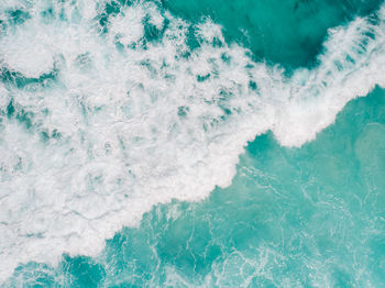 High angle view of swimming pool in sea