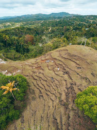 High angle view of landscape