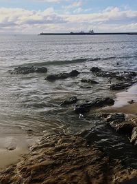 Scenic view of sea against sky