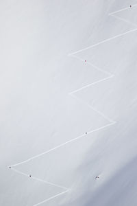 Low angle view of vapor trails in sky