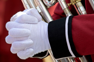 Close-up of hands