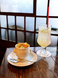 Close-up of drink on table