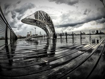 Road against cloudy sky