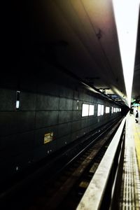 Railroad station platform