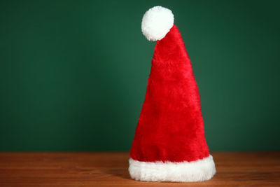 Close-up of christmas decoration on table