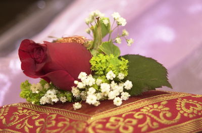 Close-up of rose bouquet