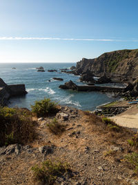 Scenic view of sea against sky