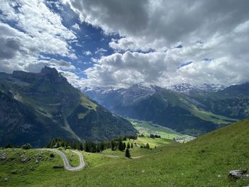 Scenic view of landscape against sky