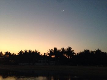 Scenic view of landscape at sunset