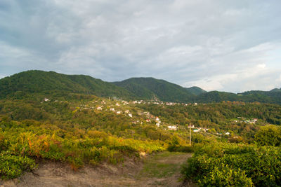 Scenic view of landscape against sky