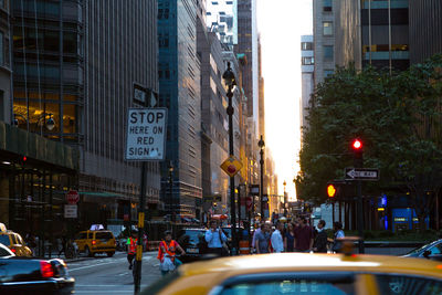 Traffic on city street