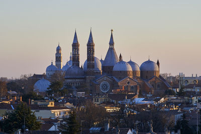 View of cathedral at sunset