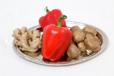 Close-up of salad in plate