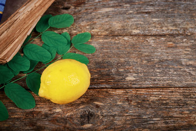 Close-up of fruits on table