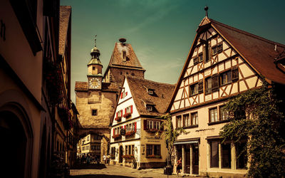 Houses in rothenburg ob der tauber