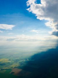 Aerial view of landscape against sky