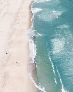 High angle view of beach