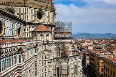 View of cathedral against sky in city