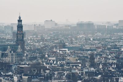 Aerial view of buildings in city