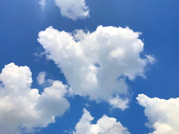 Low angle view of clouds in sky