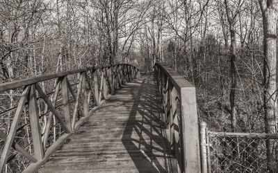 Footbridge over river