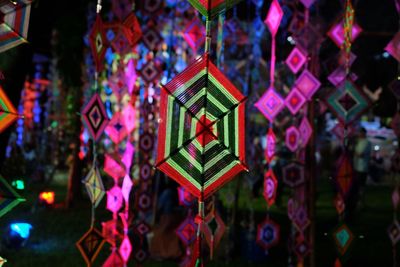 Close-up of christmas decoration