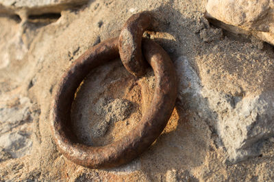 Full frame shot of old rusty metal