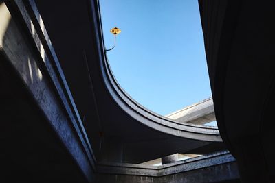 Low angle view of built structure against clear sky