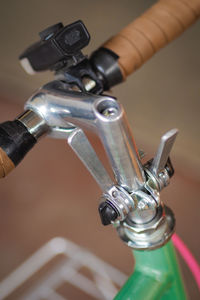 Close-up of bike friction shifter