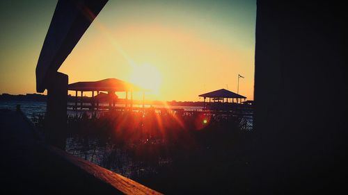 Sun shining through clouds