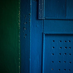 Full frame shot of blue door