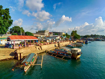 Panoramic view of sea against sky