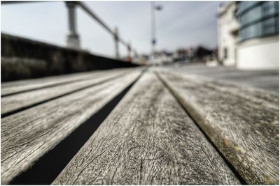 Surface level of road