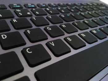 Close-up of computer keyboard