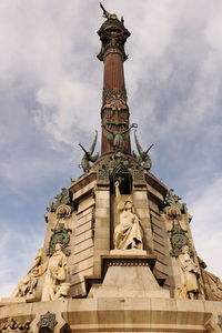 Low angle view of statue