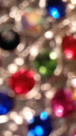 Defocused image of christmas lights