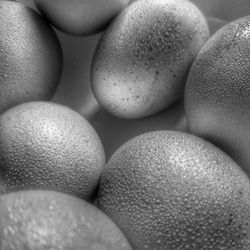 Full frame shot of eggs