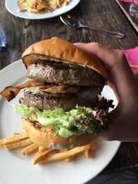 Close-up of ice cream in plate