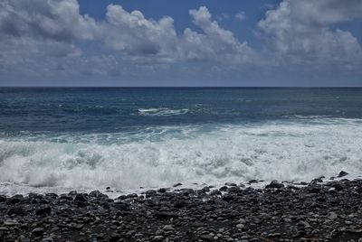 Scenic view of sea against sky