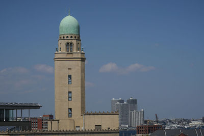 Low angle view of historic building against sky