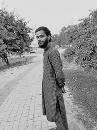 black and white