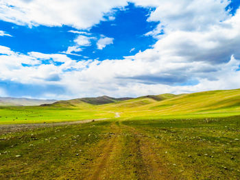 Scenic view of landscape against sky