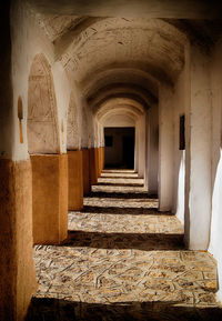 Empty corridor of building