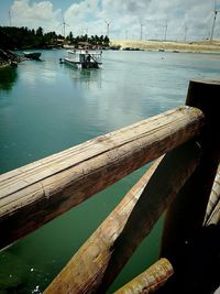 Boats in harbor