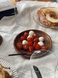 Tomato and mozarella