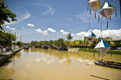 Reflection of built structures in water
