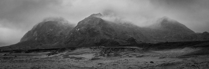 Scenic view of mountain against sky