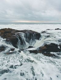 Scenic view of sea against sky