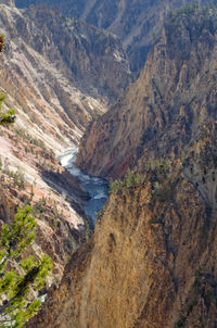 High angle view of valley