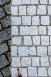 Full frame shot of stone tiled floor